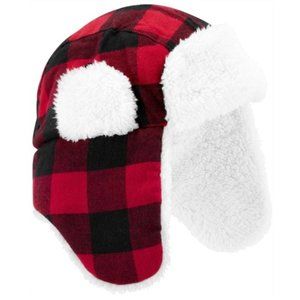 Carter’s Check Buffalo Sherpa-Lined trapper hat 12-24 months